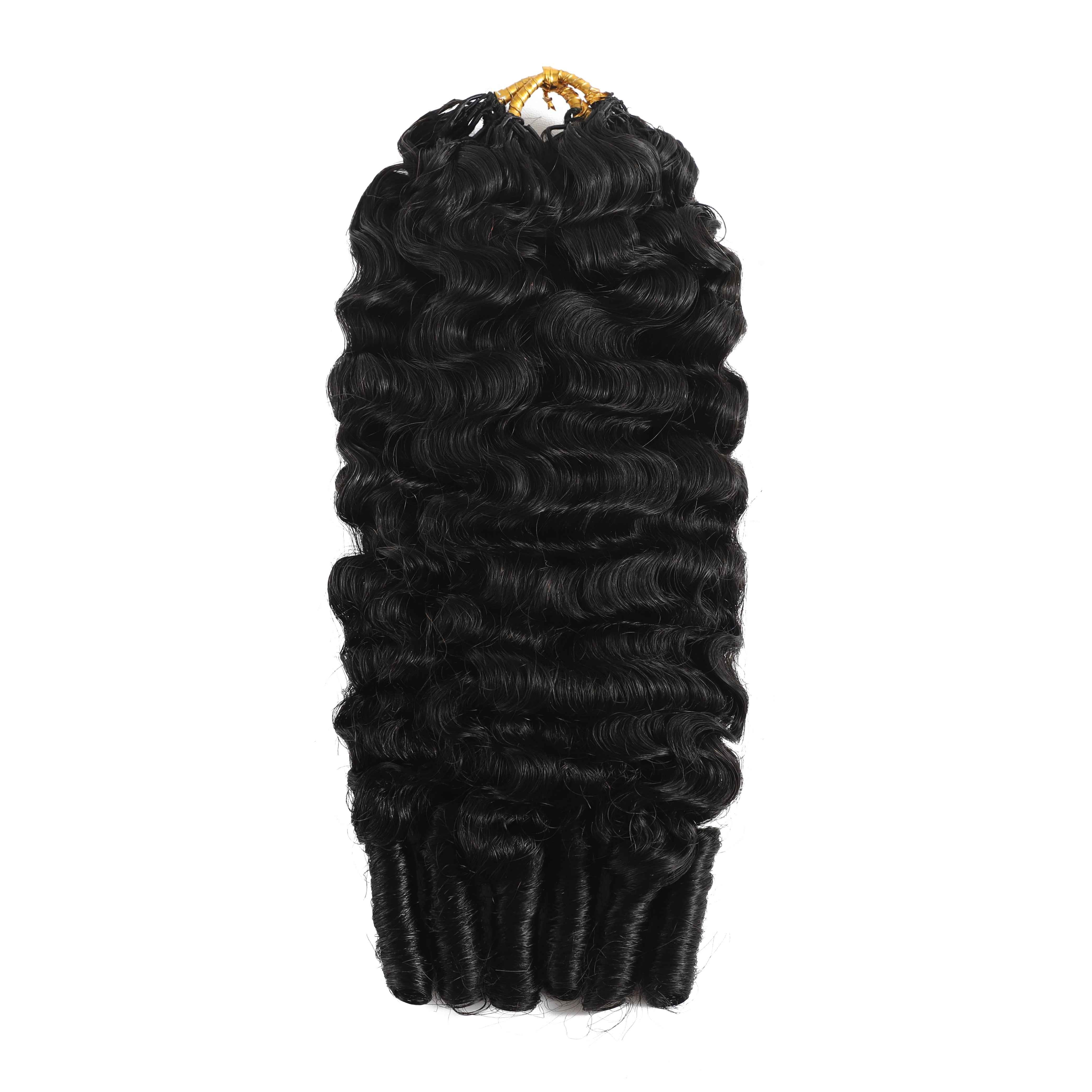 50 Strands Burmese Curl Crochet Extensions